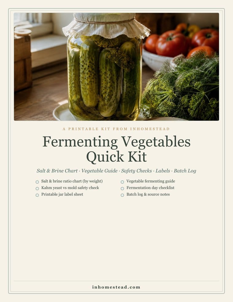 Fermenting Vegetables Quick Kit cover