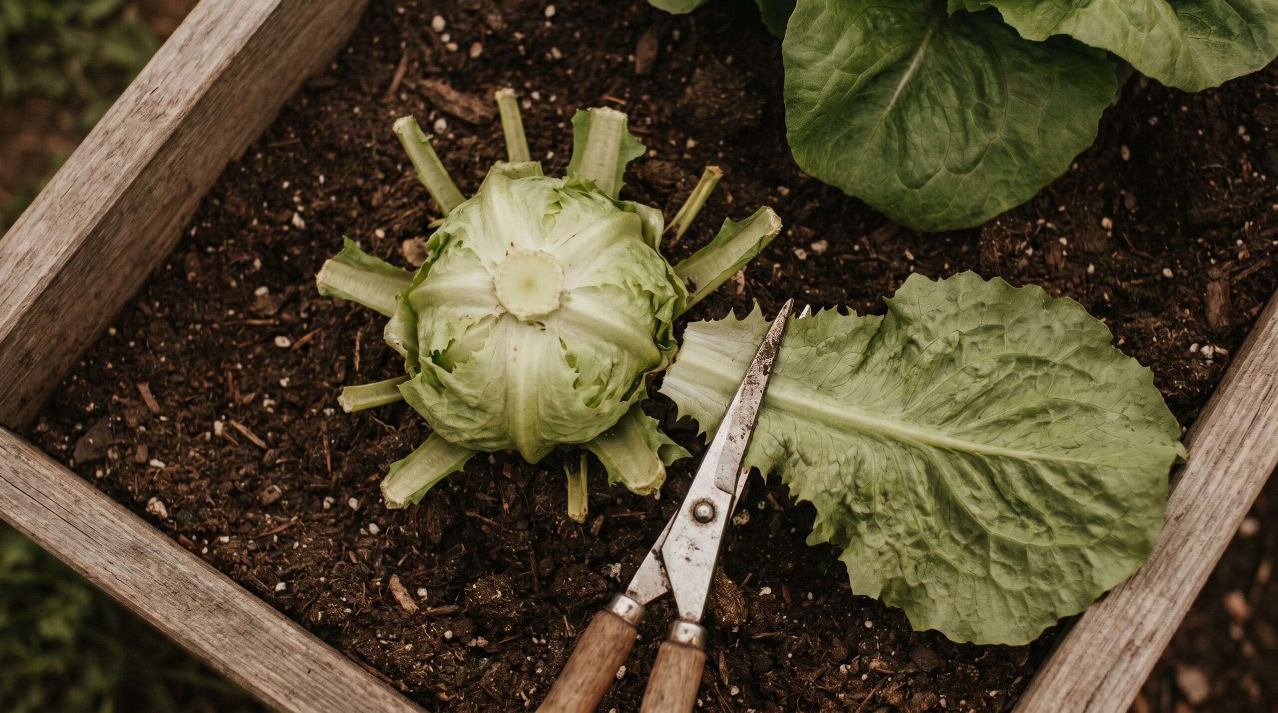 how to harvest leaf lettuce