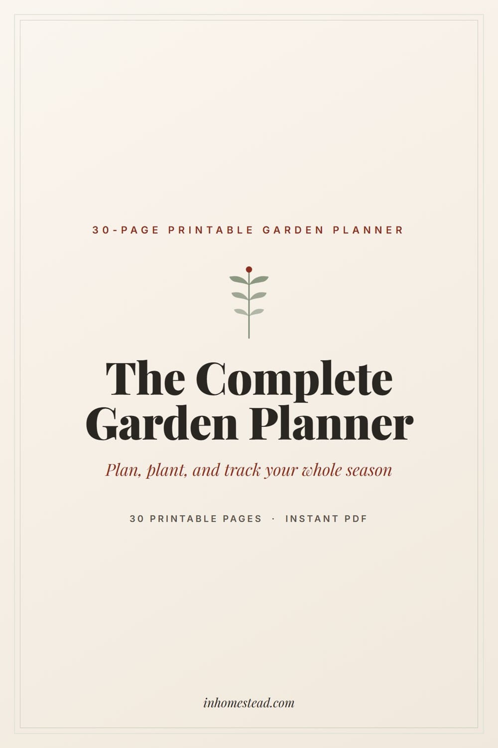The Complete Garden Planner cover