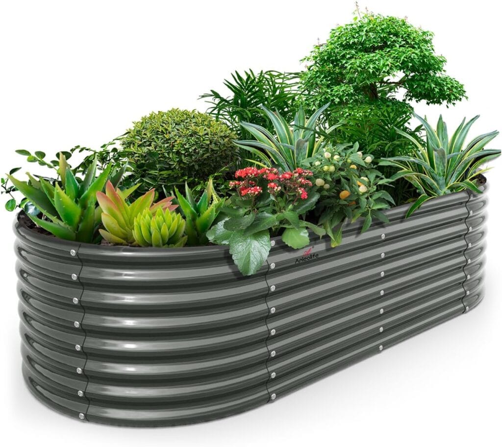 8x4x2 ft Deep-Root Galvanized Bed (478 Gallon)
