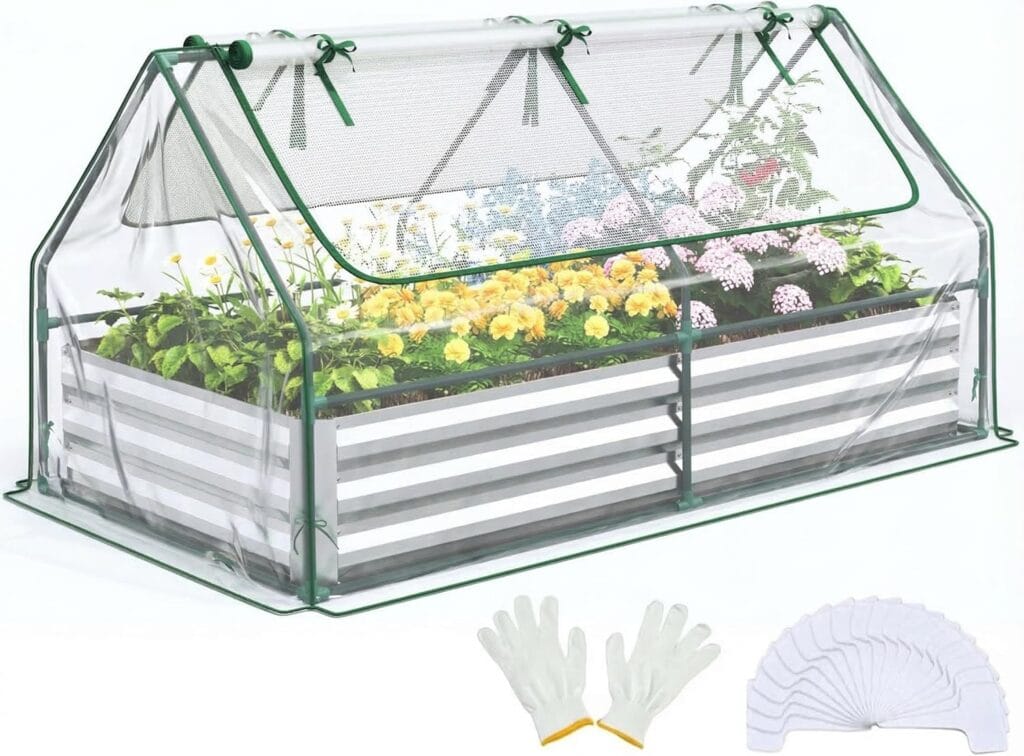 Quictent Raised Bed with Greenhouse Cover