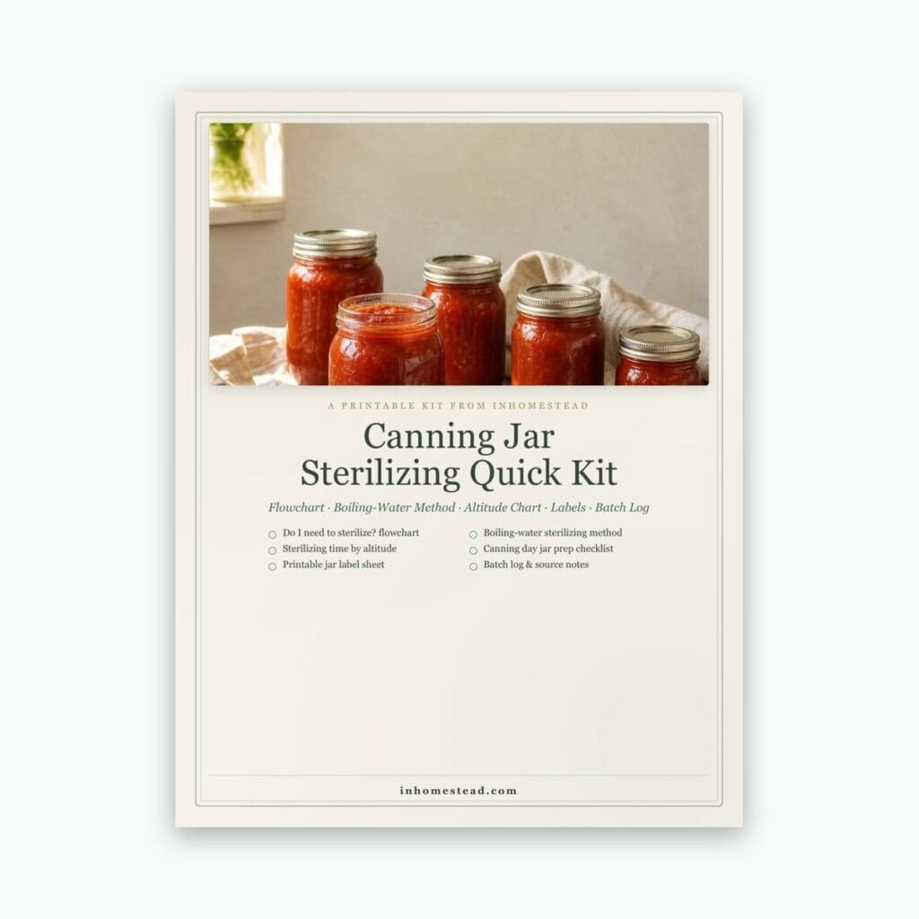 Canning Jar Sterilizing Quick Kit