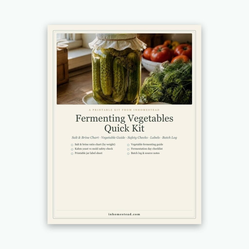 Fermenting Vegetables Quick Kit