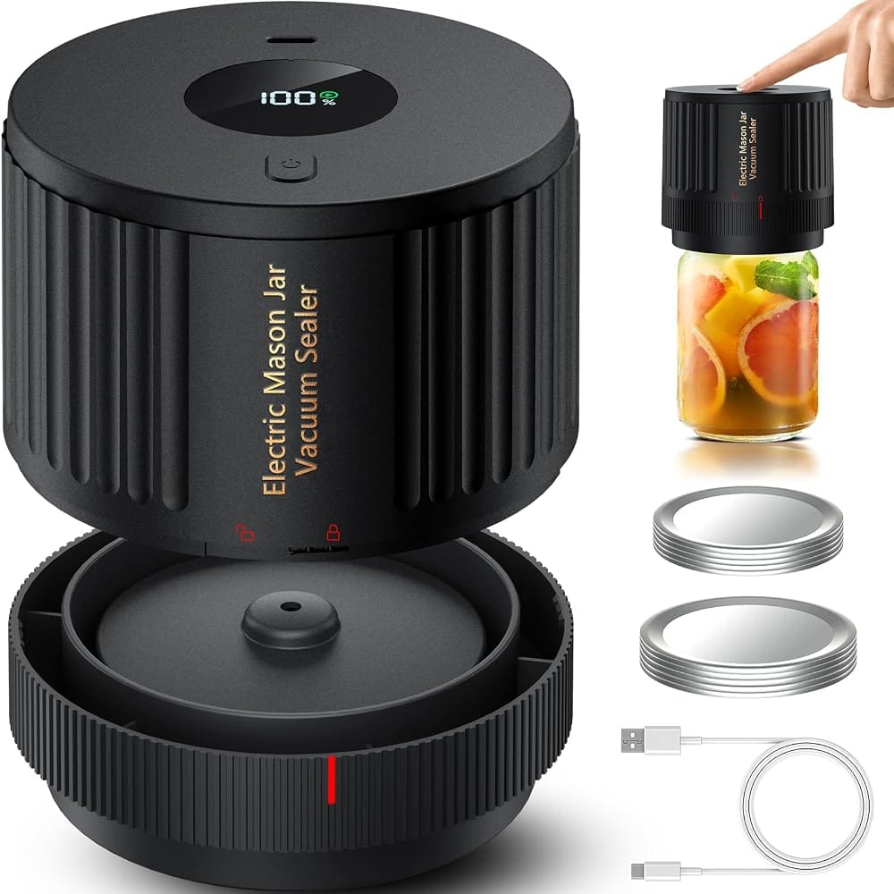 Electric Mason Jar Vacuum Sealer Kit